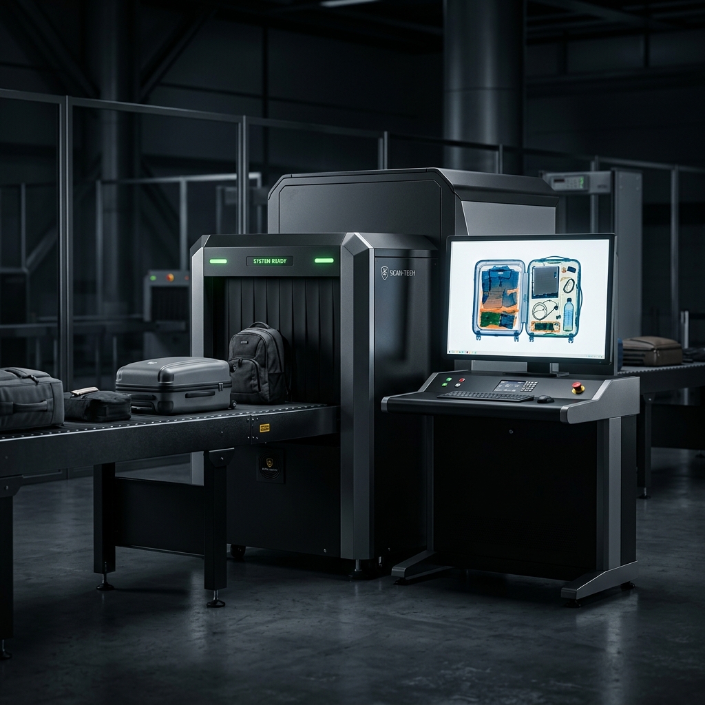 AI X-Ray baggage scanner security system